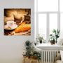 Artland Artprint Koffiekopje met croissant als artprint op linnen poster in verschillende formaten maten - Thumbnail 4