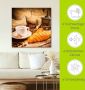 Artland Artprint Koffiekopje met croissant als artprint op linnen poster in verschillende formaten maten - Thumbnail 5