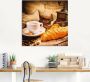 Artland Artprint Koffiekopje met croissant als artprint op linnen poster in verschillende formaten maten - Thumbnail 3