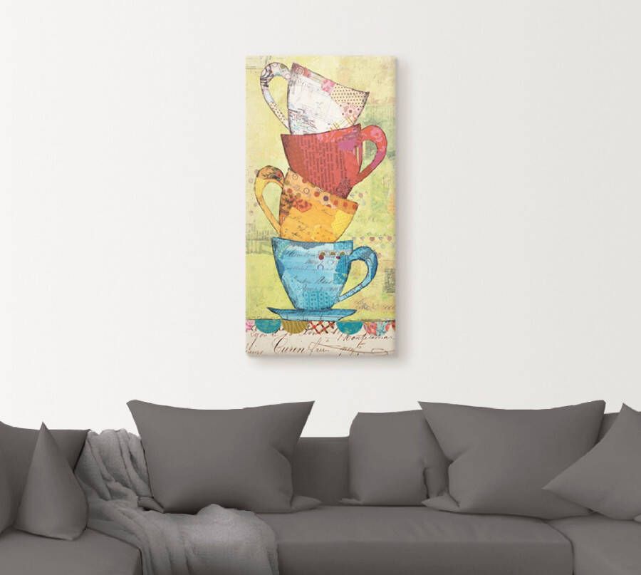 Artland Artprint Kom voor koffie als artprint op linnen poster muursticker in verschillende maten