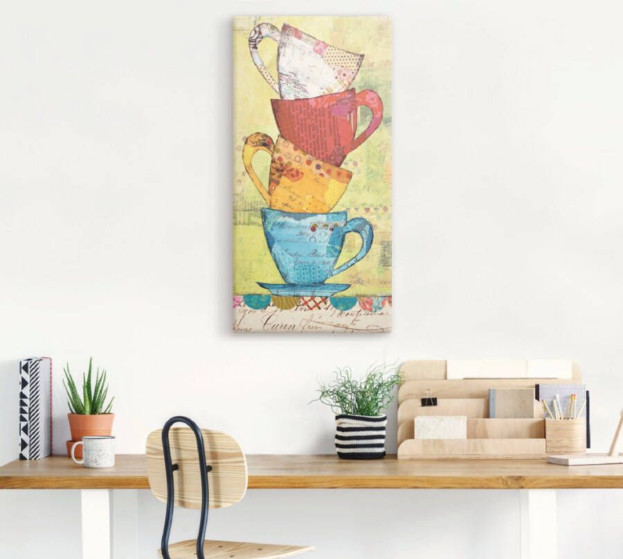 Artland Artprint Kom voor koffie als artprint op linnen poster muursticker in verschillende maten