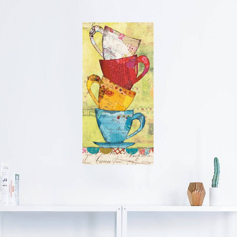 Artland Artprint Kom voor koffie als artprint op linnen poster muursticker in verschillende maten