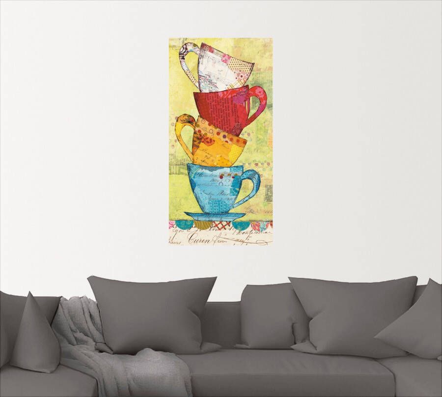 Artland Artprint Kom voor koffie als artprint op linnen poster muursticker in verschillende maten