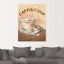 Artland Artprint Kopje cappuccino als artprint op linnen poster muursticker in verschillende maten - Thumbnail 2