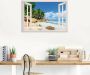 Artland Artprint Kustweg in Noord-Ierland door het raam Kust met palmen door het raam als artprint van aluminium artprint voor buiten artprint op linnen poster muursticker - Thumbnail 2