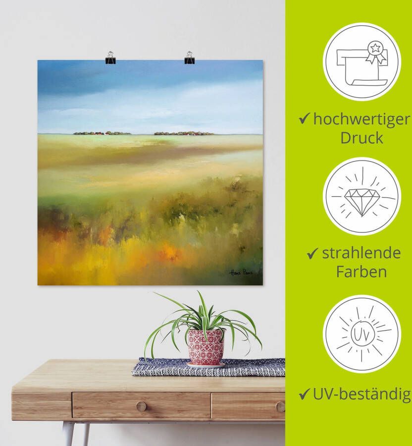 Artland Artprint Landschap I als artprint op linnen poster in verschillende formaten maten