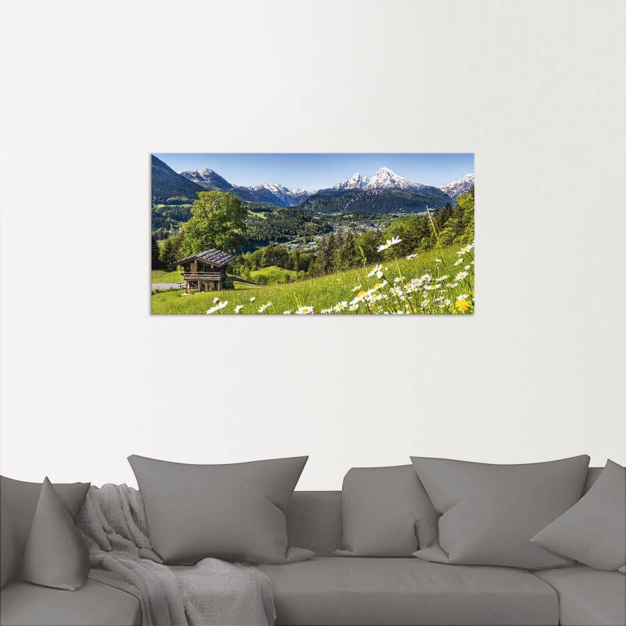 Artland Artprint Landschap in de Beierse Alpen als artprint van aluminium artprint voor buiten artprint op linnen poster muursticker