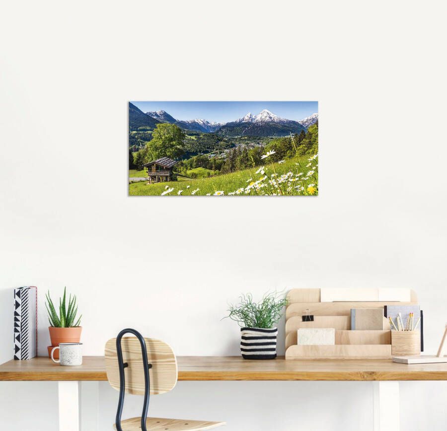 Artland Artprint Landschap in de Beierse Alpen als artprint van aluminium artprint voor buiten artprint op linnen poster muursticker