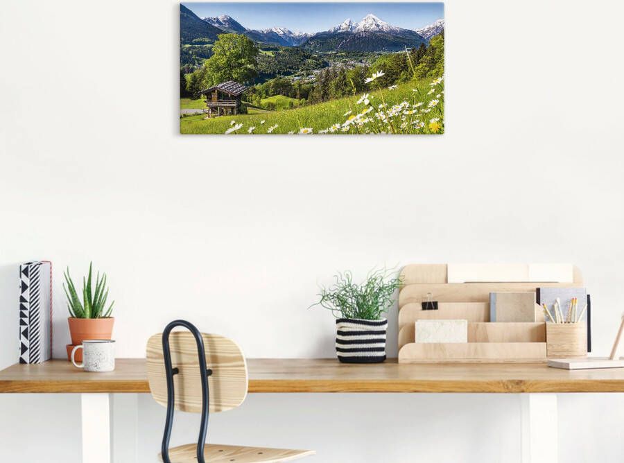 Artland Artprint Landschap in de Beierse Alpen als artprint van aluminium artprint voor buiten artprint op linnen poster muursticker