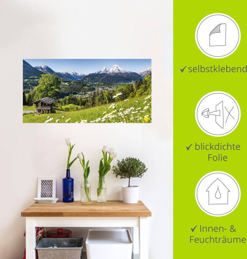 Artland Artprint Landschap in de Beierse Alpen als artprint van aluminium artprint voor buiten artprint op linnen poster muursticker