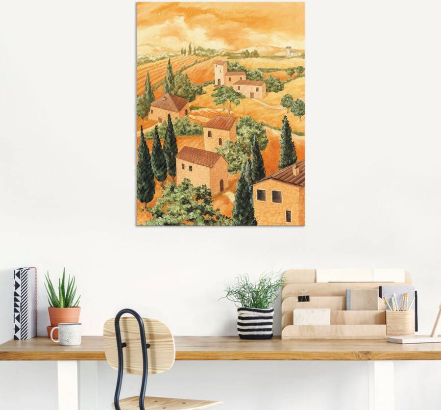 Artland Artprint Landschap Italië als artprint van aluminium artprint voor buiten artprint op linnen poster in verschillende maten. maten