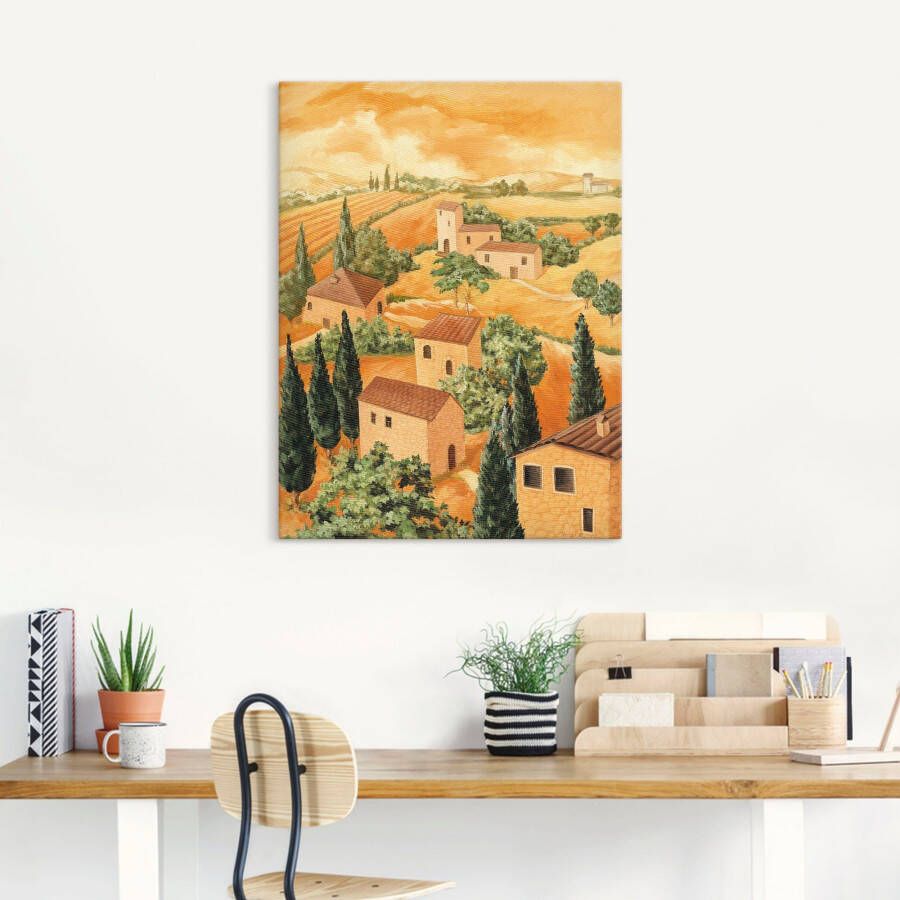 Artland Artprint Landschap Italië als artprint van aluminium artprint voor buiten artprint op linnen poster in verschillende maten. maten