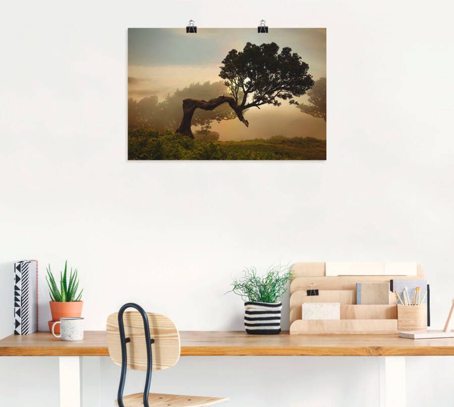 Artland Artprint Laurierboom als artprint van aluminium artprint voor buiten artprint op linnen poster muursticker