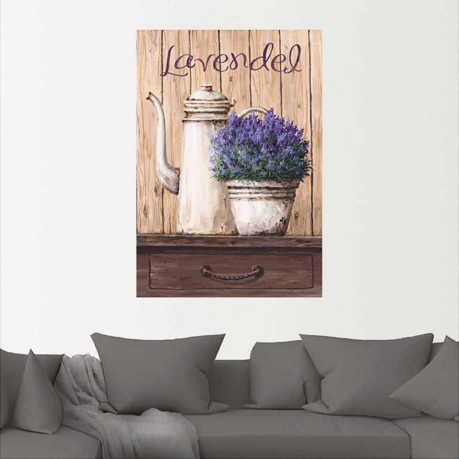 Artland Artprint Lavendel als artprint op linnen muursticker in verschillende maten