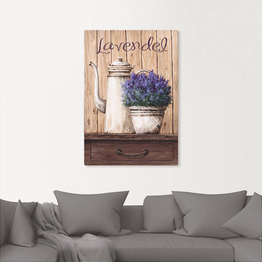 Artland Artprint Lavendel als artprint op linnen muursticker in verschillende maten