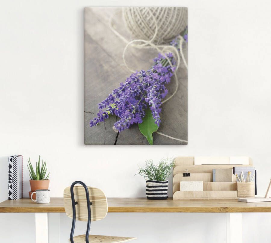 Artland Artprint Lavendel Struisvogel als artprint op linnen poster muursticker in verschillende maten