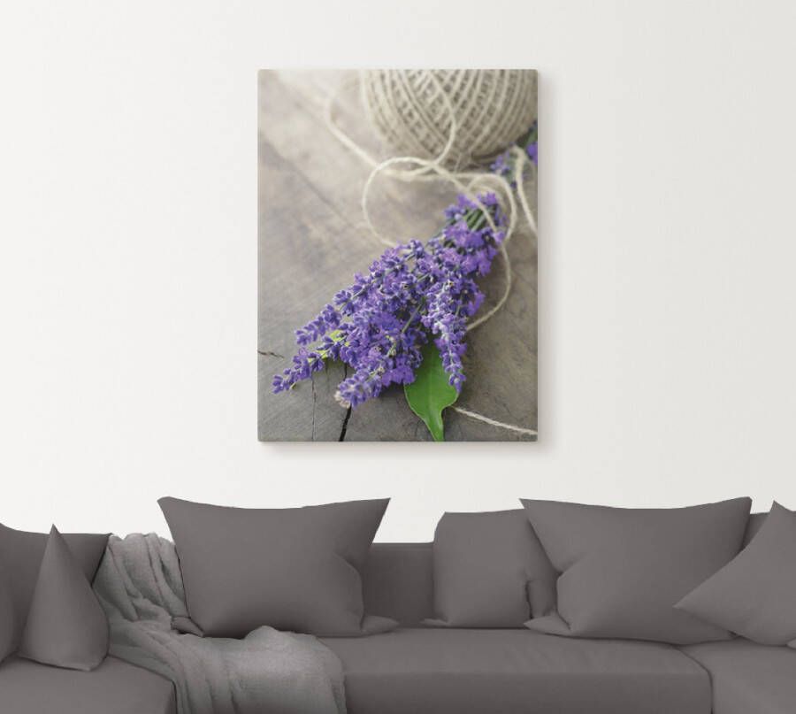 Artland Artprint Lavendel Struisvogel als artprint op linnen poster muursticker in verschillende maten