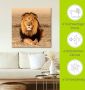 Artland Artprint Leeuw als artprint van aluminium artprint voor buiten artprint op linnen poster muursticker - Thumbnail 6