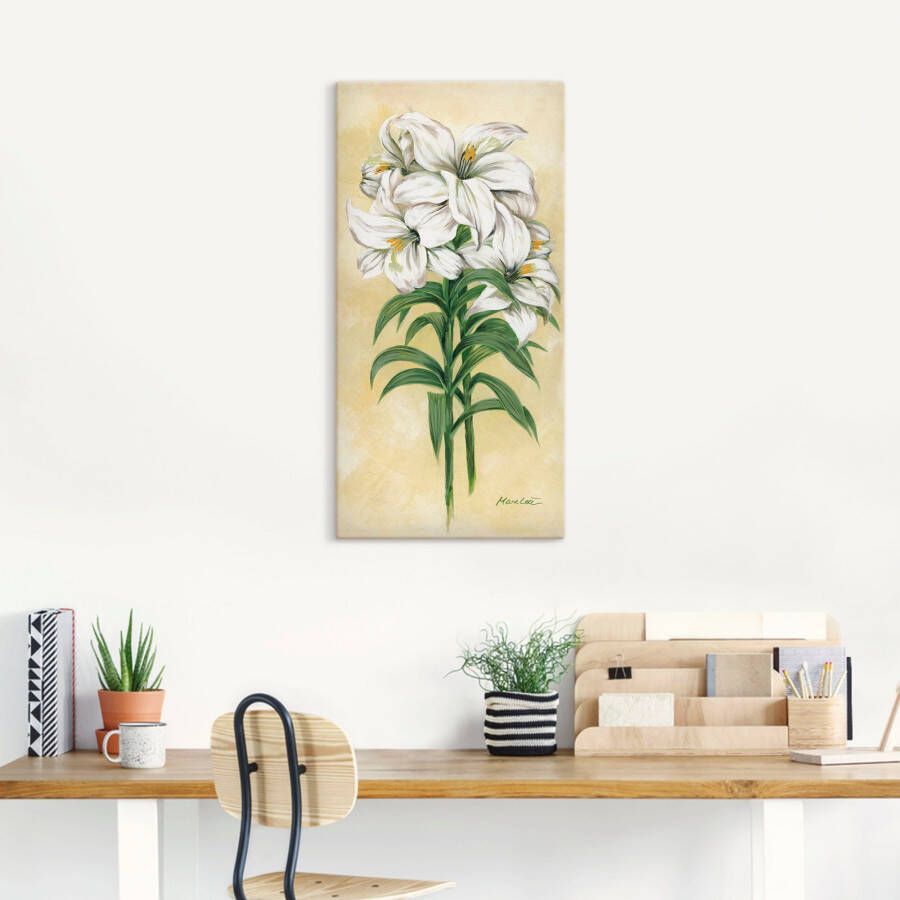 Artland Artprint Lelies als artprint op linnen muursticker in verschillende maten