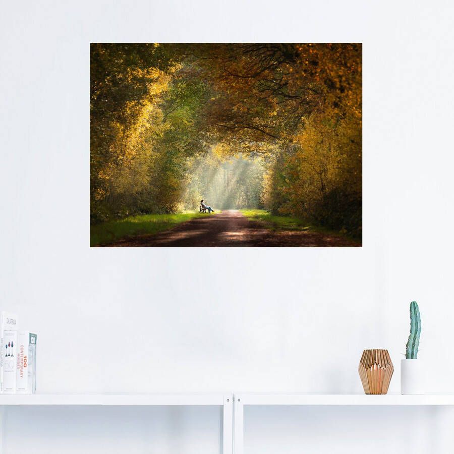 Artland Artprint Licht aan het eind van de tunnel... als artprint op linnen muursticker in verschillende maten