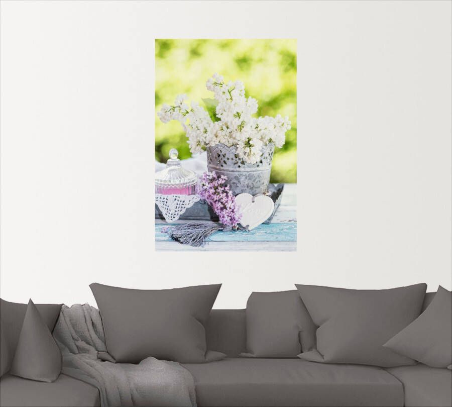 Artland Artprint Lila en shabby chic stilleven I als artprint op linnen poster muursticker in verschillende maten