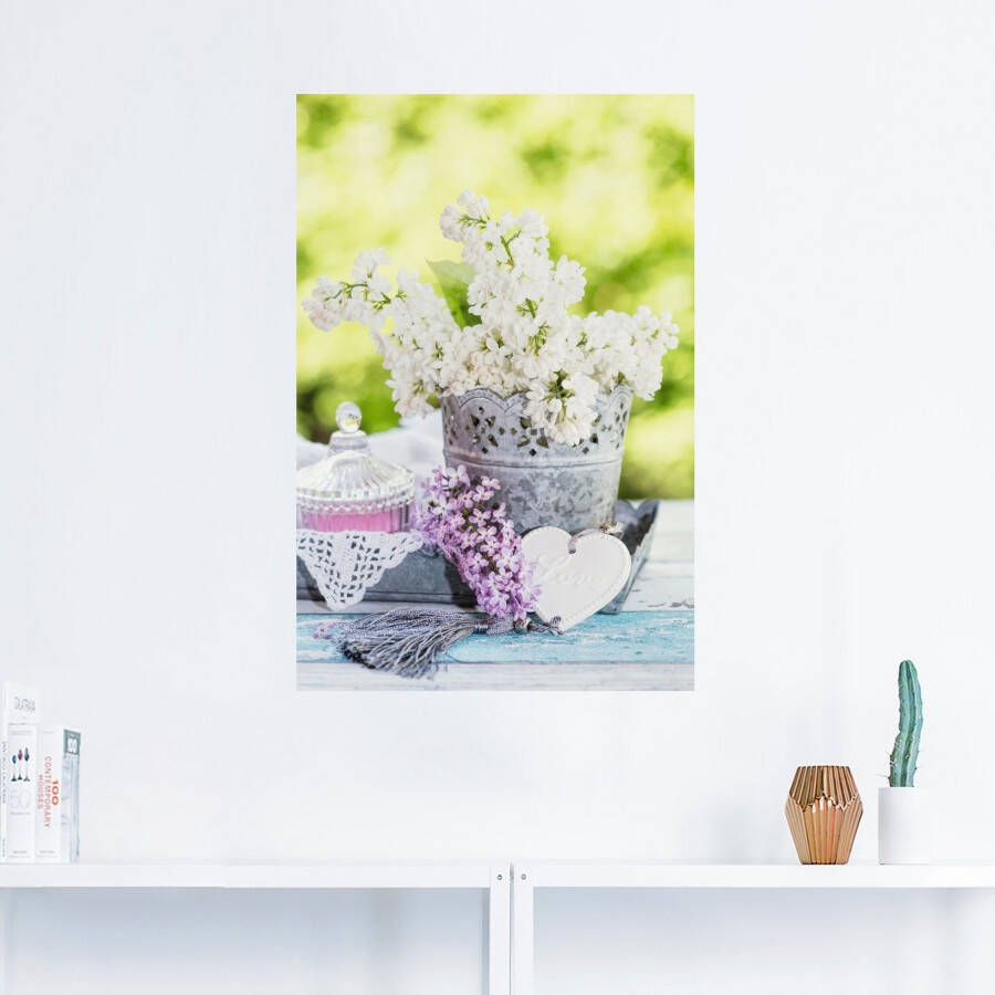 Artland Artprint Lila en shabby chic stilleven I als artprint op linnen poster muursticker in verschillende maten