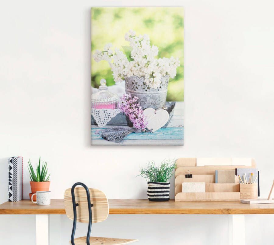 Artland Artprint Lila en shabby chic stilleven I als artprint op linnen poster muursticker in verschillende maten