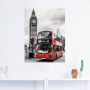 Artland Artprint Londen Bus en Big Ben als artprint op linnen poster in verschillende formaten maten - Thumbnail 2