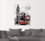 Artland Artprint Londen Bus en Big Ben als artprint op linnen poster in verschillende formaten maten - Thumbnail 3
