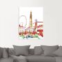 Artland Artprint Londen grafisch als artprint van aluminium artprint op linnen muursticker of poster in verschillende maten - Thumbnail 2