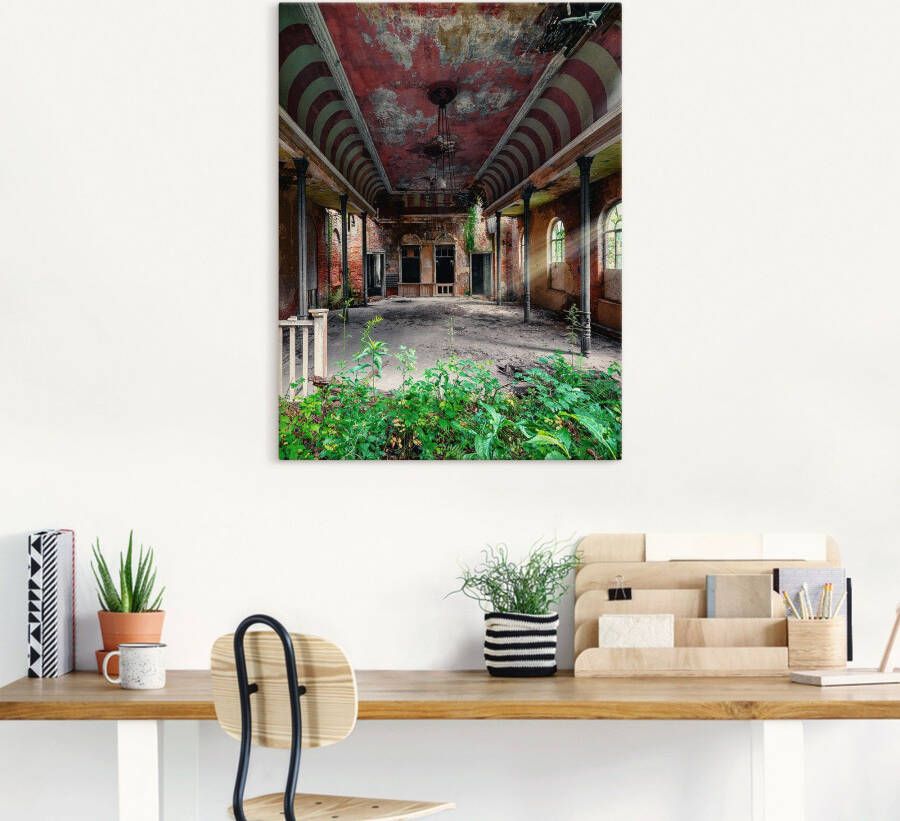 Artland Artprint Lost Place danszaal balzaal als artprint van aluminium artprint voor buiten artprint op linnen poster in verschillende maten. maten