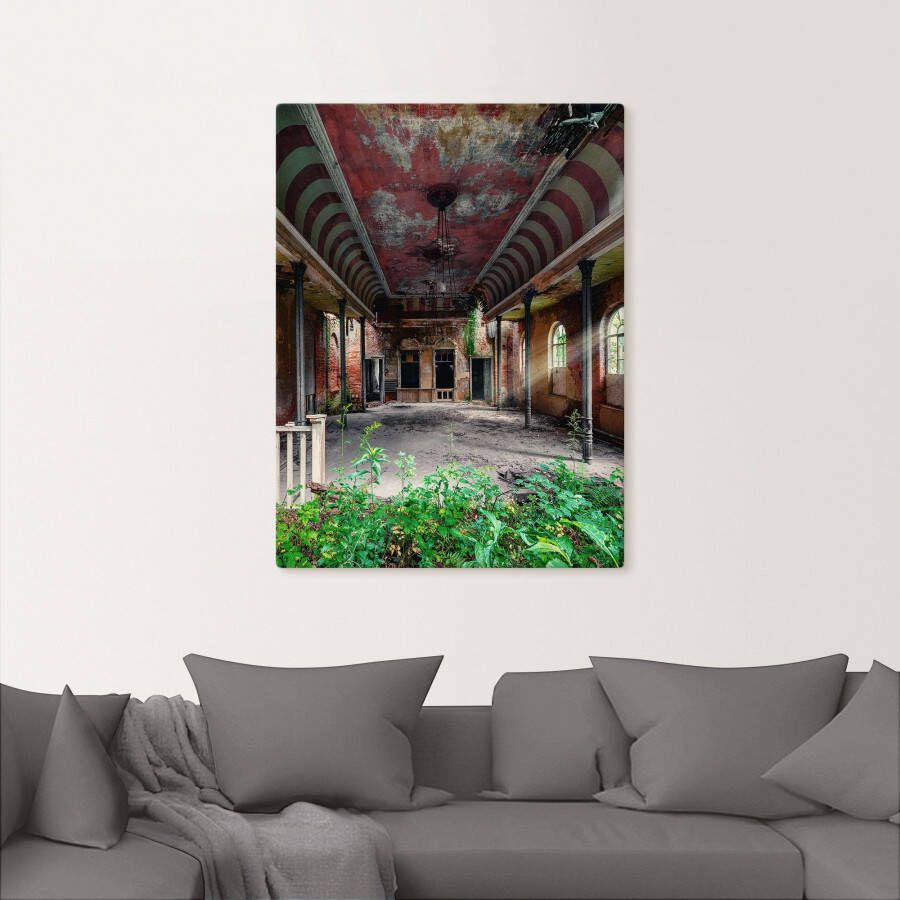 Artland Artprint Lost Place danszaal balzaal als artprint van aluminium artprint voor buiten artprint op linnen poster in verschillende maten. maten