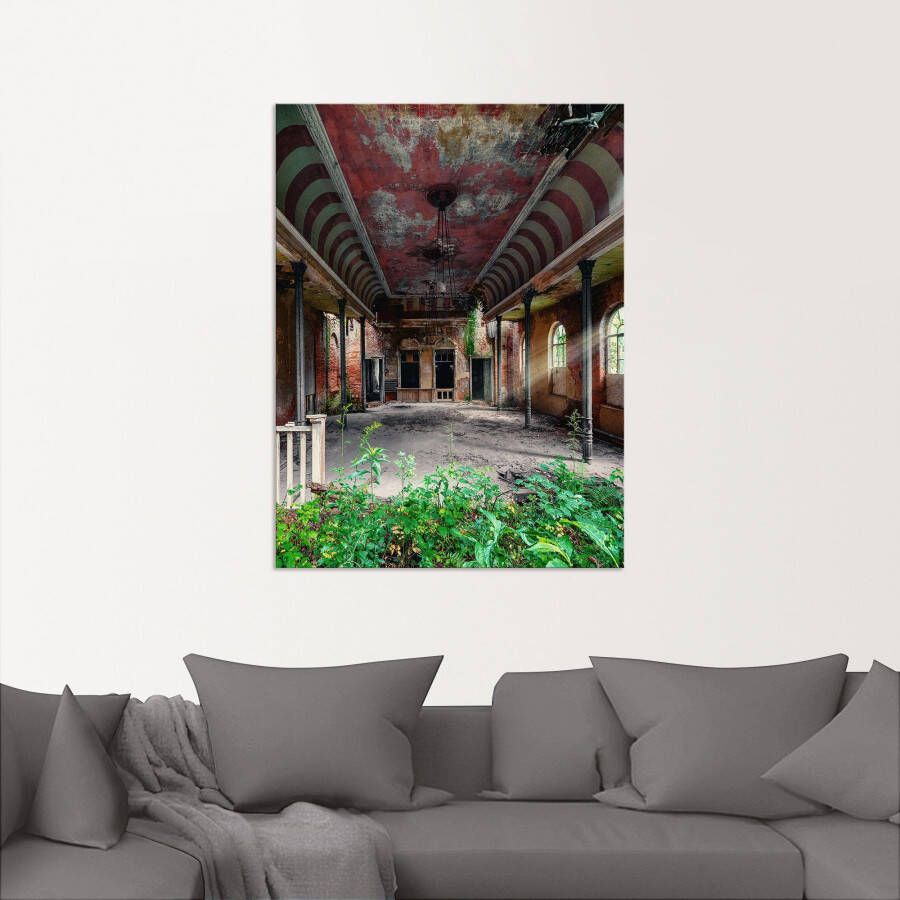 Artland Artprint Lost Place danszaal balzaal als artprint van aluminium artprint voor buiten artprint op linnen poster in verschillende maten. maten