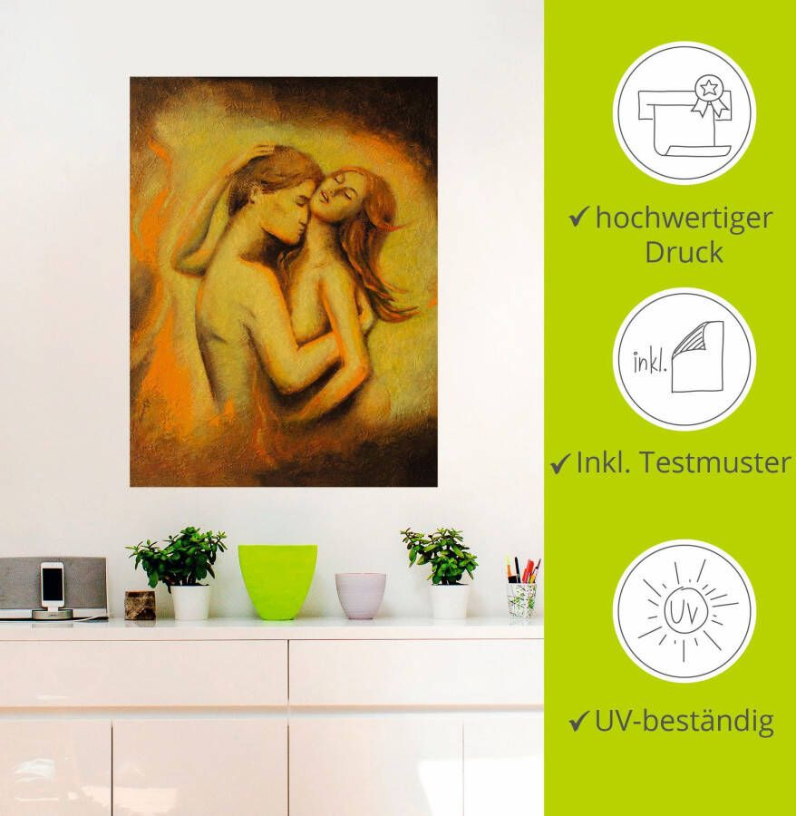 Artland Artprint Love Rush erotische schilderkunst als poster muursticker in verschillende maten