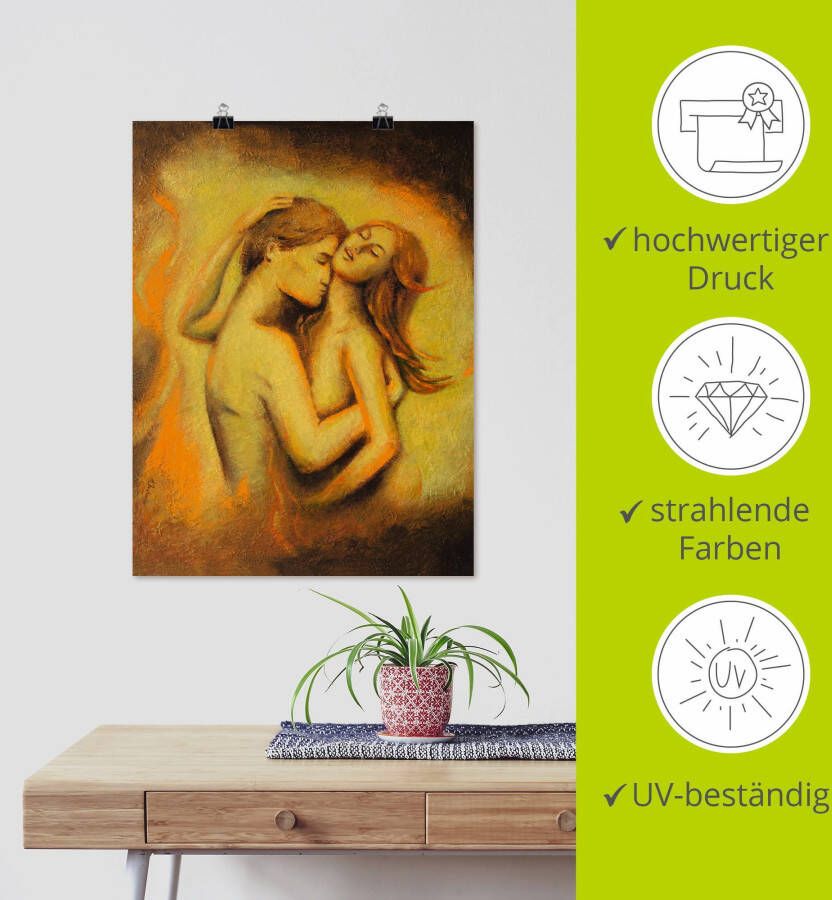 Artland Artprint Love Rush erotische schilderkunst als poster muursticker in verschillende maten