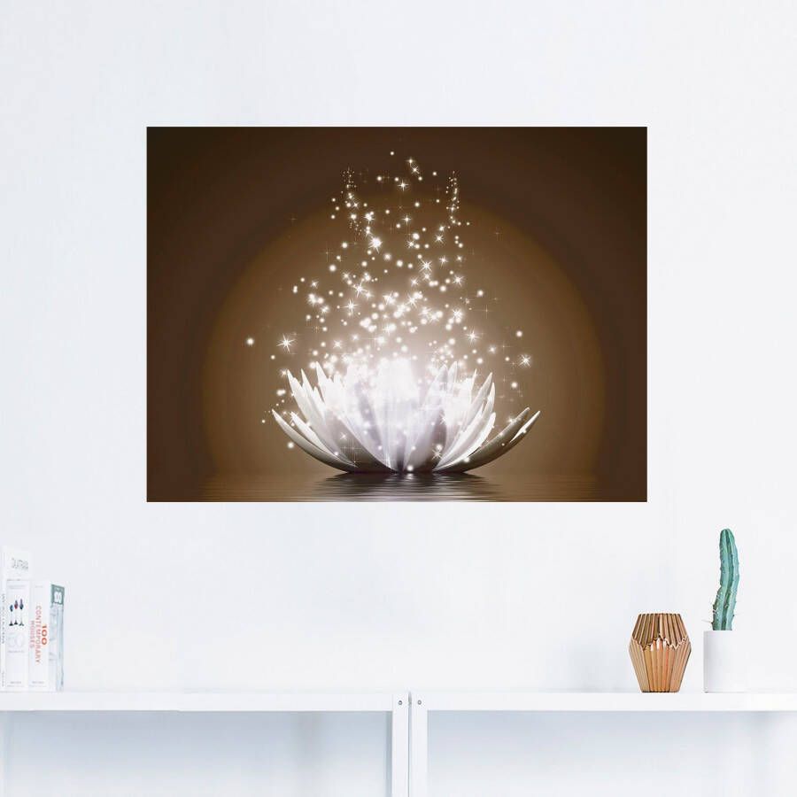 Artland Artprint Magie van de lotusbloem als artprint op linnen poster muursticker in verschillende maten