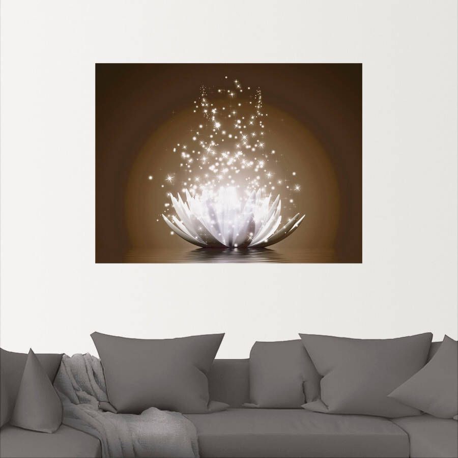 Artland Artprint Magie van de lotusbloem als artprint op linnen poster muursticker in verschillende maten