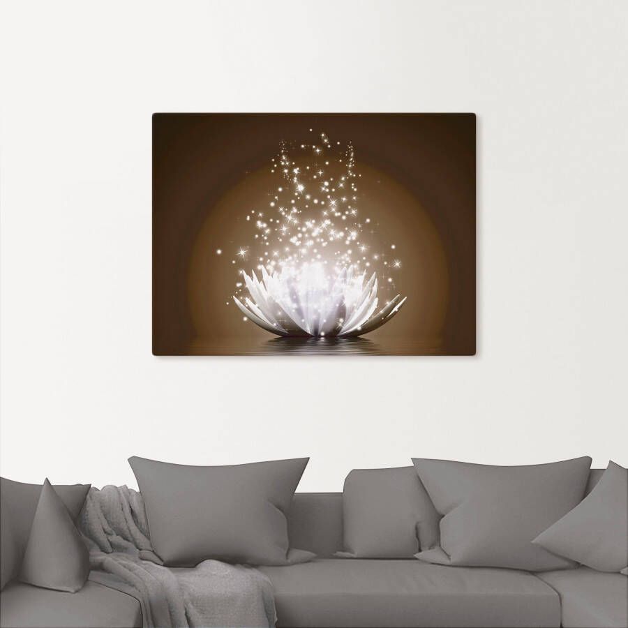 Artland Artprint Magie van de lotusbloem als artprint op linnen poster muursticker in verschillende maten