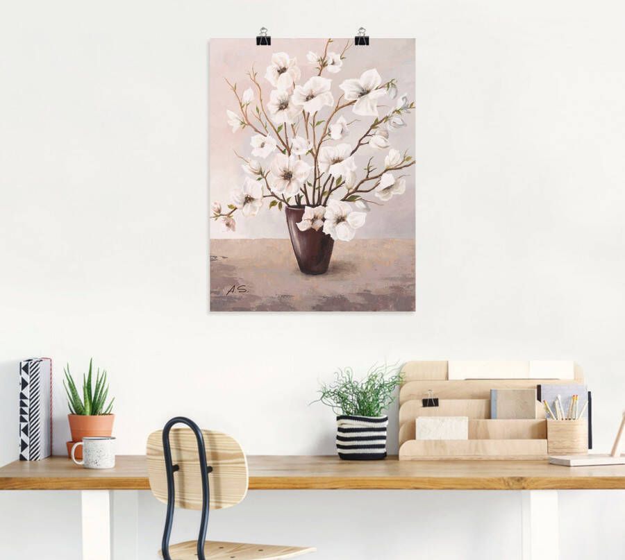 Artland Artprint Magnolia's als artprint op linnen poster in verschillende formaten maten