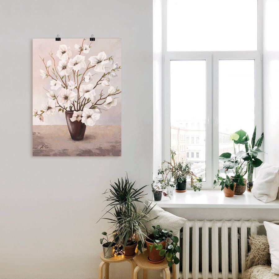 Artland Artprint Magnolia's als artprint op linnen poster in verschillende formaten maten