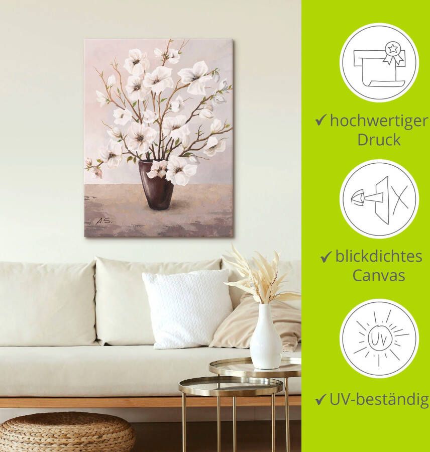 Artland Artprint Magnolia's als artprint op linnen poster in verschillende formaten maten