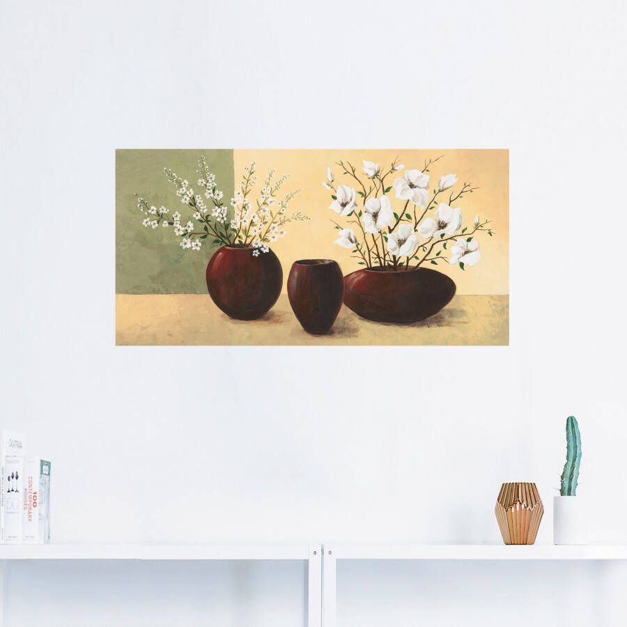 Artland Artprint Magnolia's als artprint van aluminium artprint voor buiten artprint op linnen poster muursticker