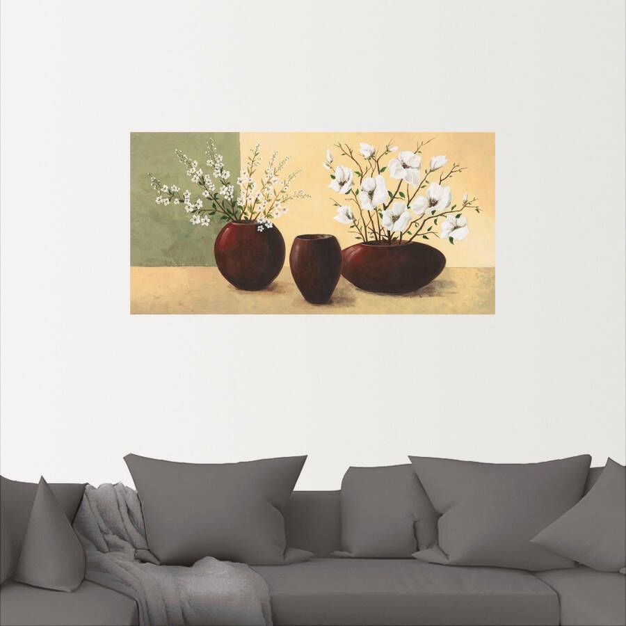 Artland Artprint Magnolia's als artprint van aluminium artprint voor buiten artprint op linnen poster muursticker