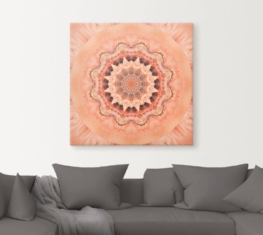 Artland Artprint Mandala barmhartigheid als artprint op linnen poster in verschillende formaten maten