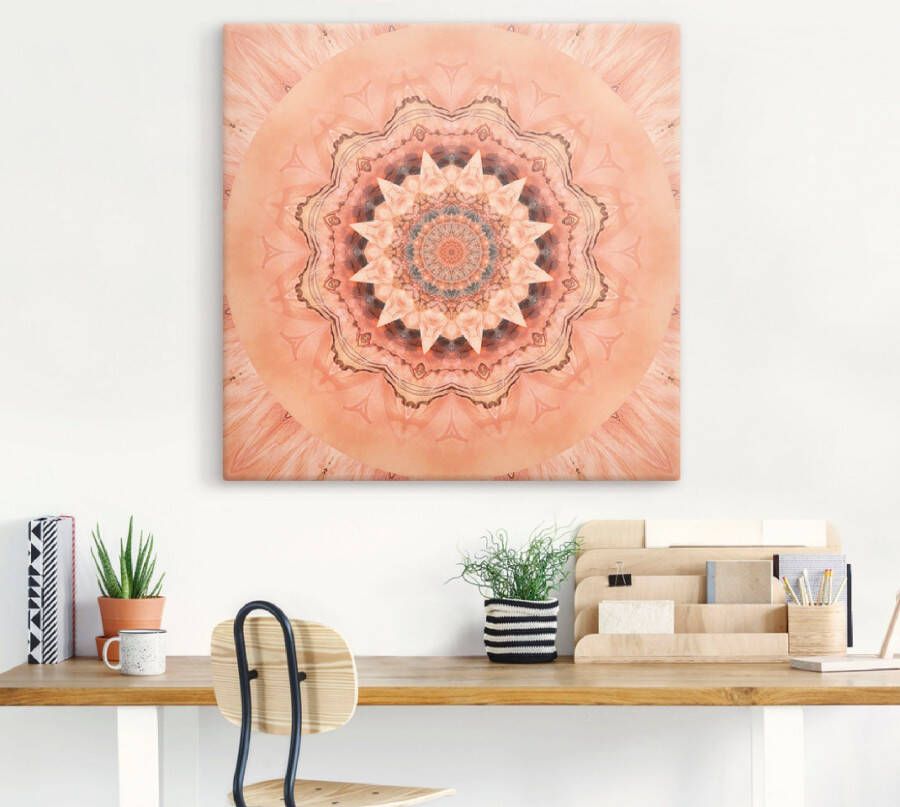 Artland Artprint Mandala barmhartigheid als artprint op linnen poster in verschillende formaten maten