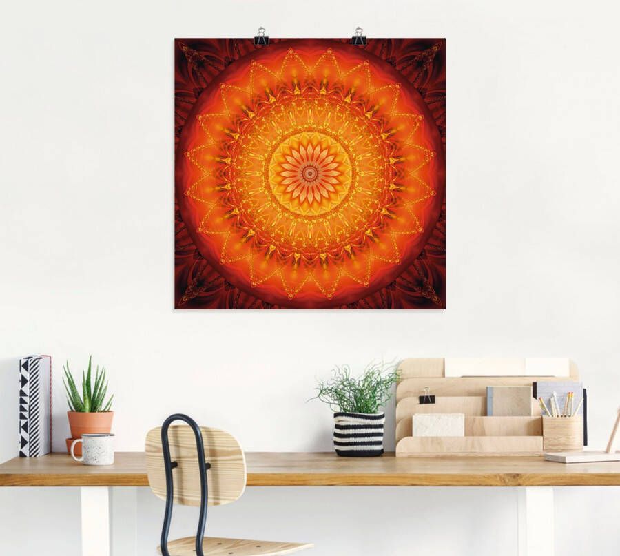 Artland Artprint Mandala energie 1 als artprint op linnen poster muursticker in verschillende maten