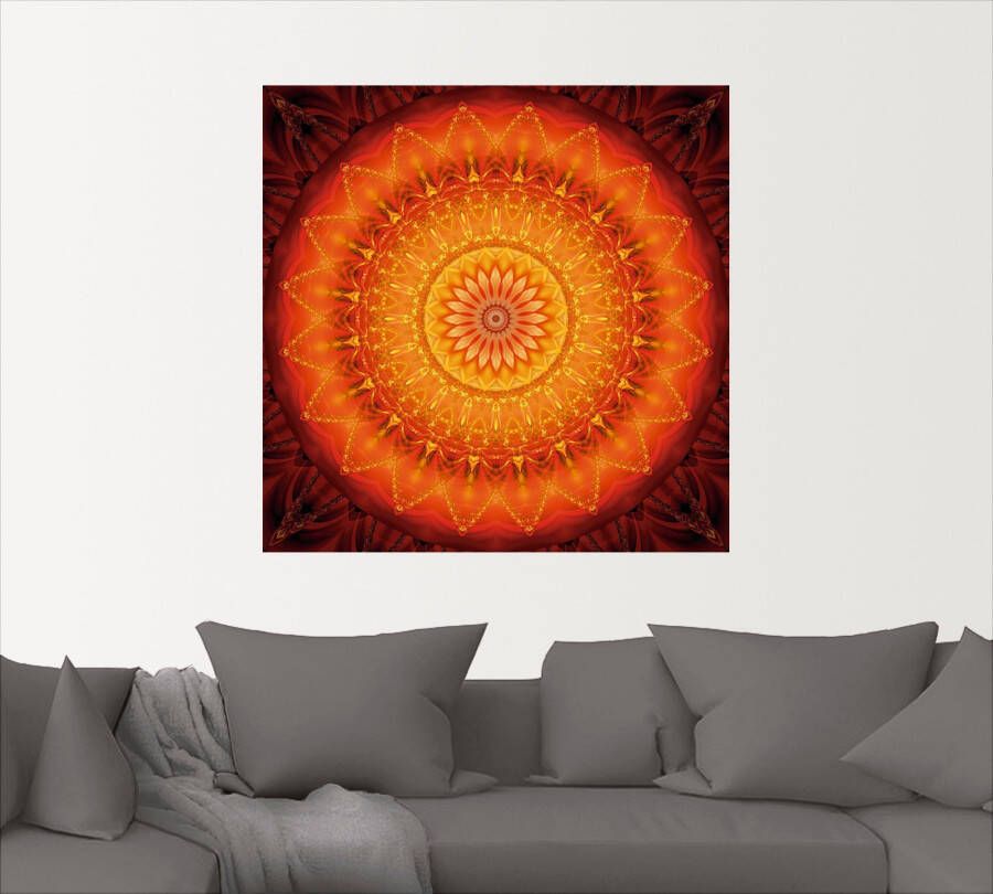 Artland Artprint Mandala energie 1 als artprint op linnen poster muursticker in verschillende maten