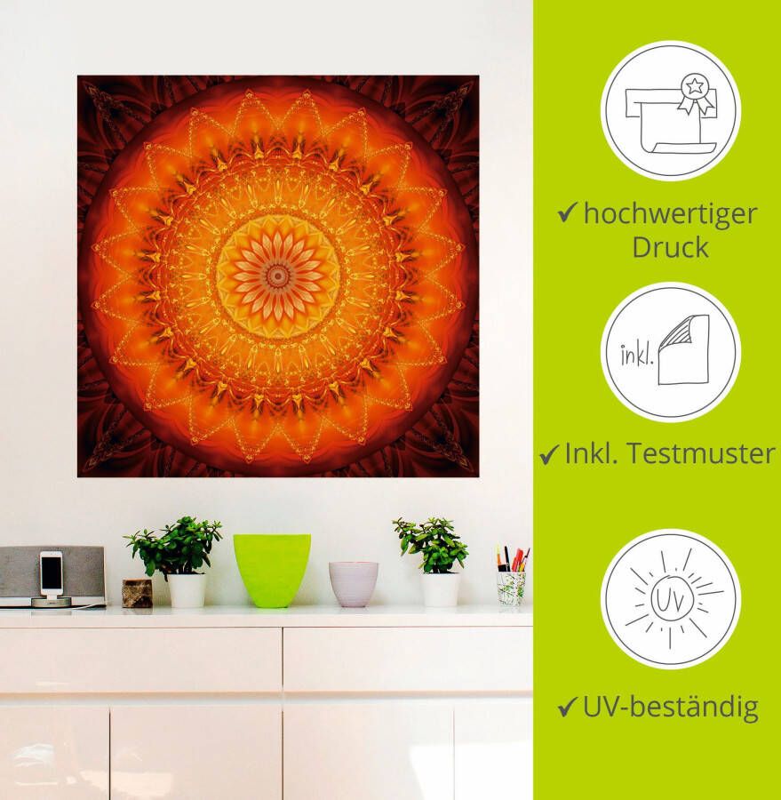 Artland Artprint Mandala energie 1 als artprint op linnen poster muursticker in verschillende maten