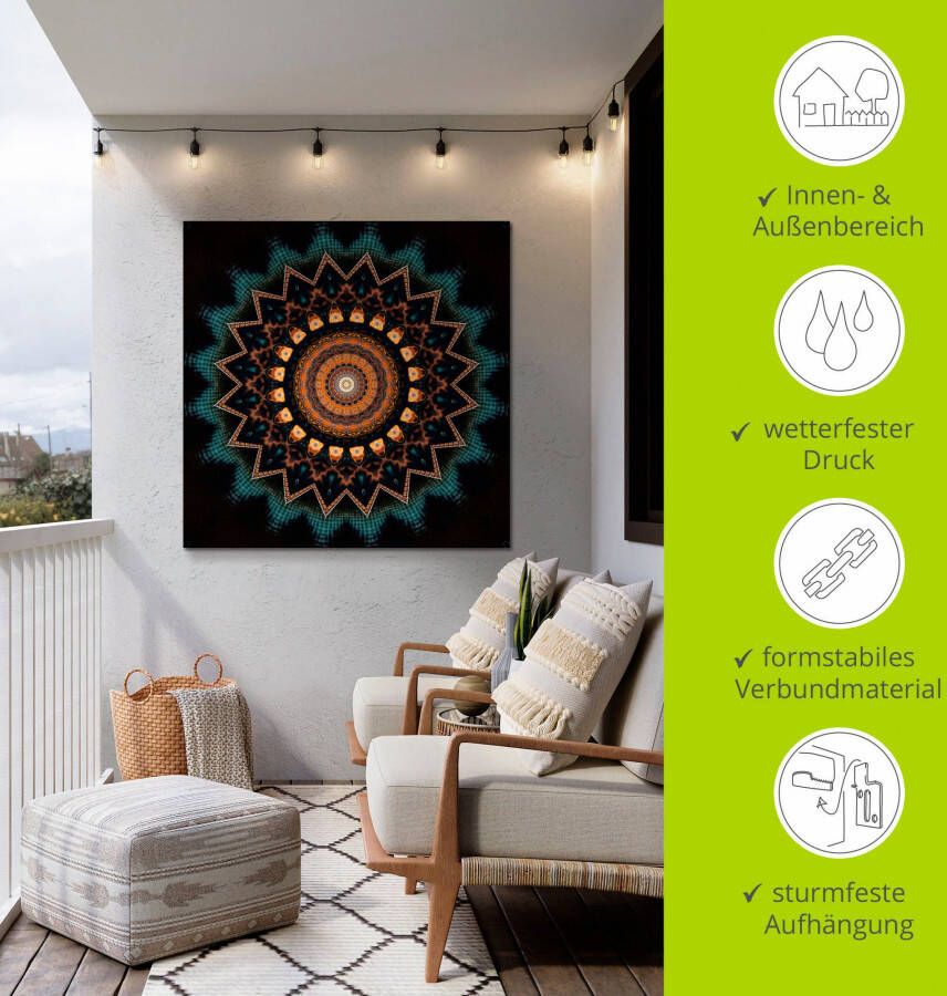 Artland Artprint Mandala kosmisch bewustzijn als artprint van aluminium artprint voor buiten artprint op linnen poster muursticker