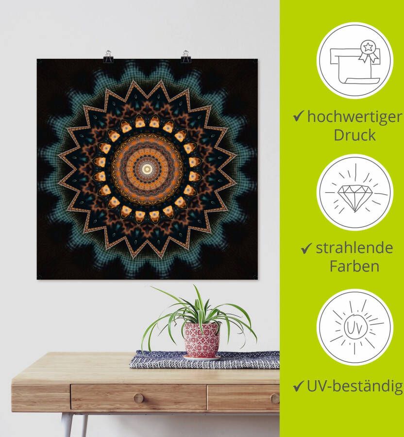 Artland Artprint Mandala kosmisch bewustzijn als artprint van aluminium artprint voor buiten artprint op linnen poster muursticker